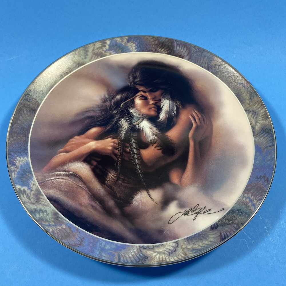 NATIVE AMERICAN INDIANS: "The Lovers" 1995 Soul Mates plate by Lee Bogle